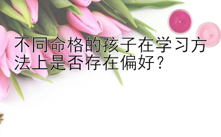 不同命格的孩子在学习方法上是否存在偏好？