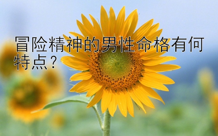 冒险精神的男性命格有何特点？