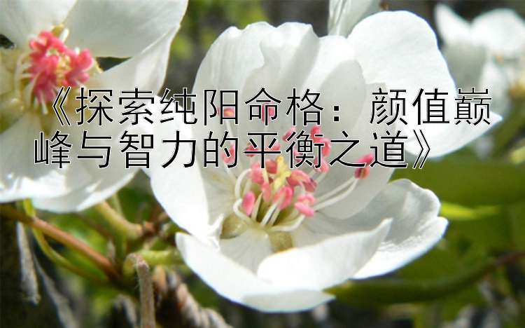 《探索纯阳命格：颜值巅峰与智力的平衡之道》